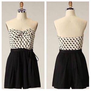 • Maeve • Scottie Dog Romper Black White 2